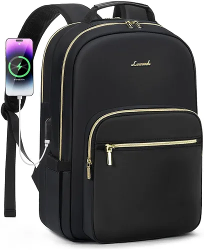 Vista 18 de LOVEVOOK Laptop Backpack for Women,Quilted Work Travel College Laptop Bag