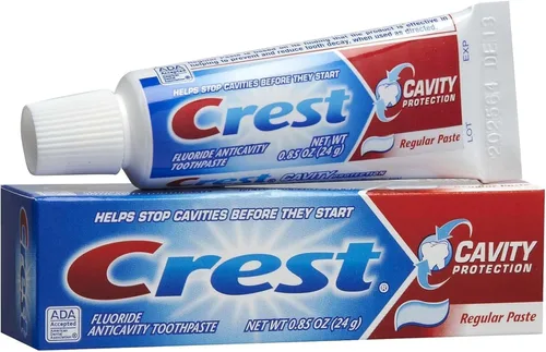 Vista 8 de Crest Cavity Protection Pasta de dientes regular, tamaño de viaje, 0.85 oz (24 g) - Paquete de 10