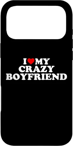Vista 22 de I Love My Crazy Boyfriend BF - Red Heart Case for iPhone 17