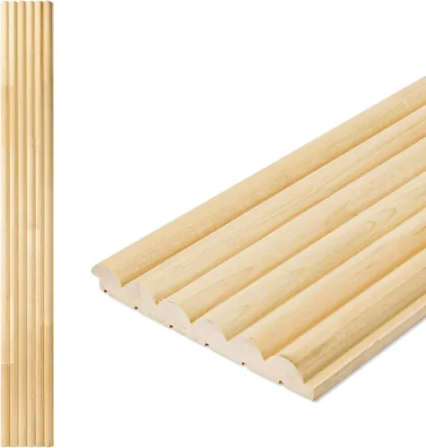 Vista 12 de Art3d Paneles de pared de madera de listones para decoración de interiores y techos, paquete de 4 muestras, 6 x 5.7 pulgadas.