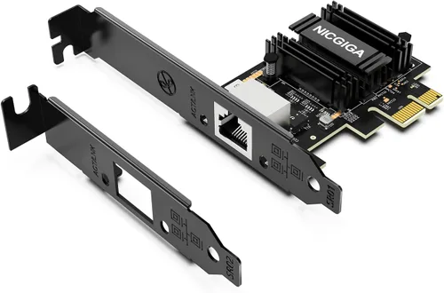 Vista 8 de NICGIGA Adaptador de Red PCIe de 2.5G Base-T, Tarjeta de Red Gigabit PCI Express Realtek RTL8125B 2.5Gbps/1Gbps/100Mbps Convertir a Puerto LAN