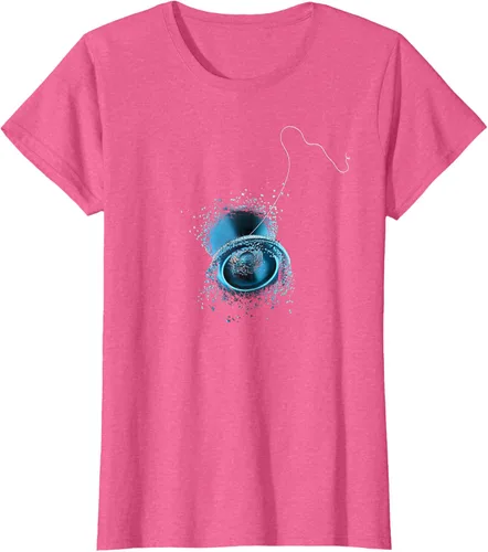 Vista 15 de Shattered Yo Yo - Camiseta de diseño azul impresionante, Negro, S