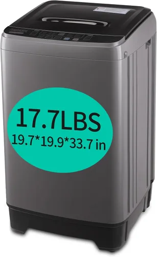 Vista 11 de F.W.WOOLWORTHS - Lavadora completamente automática de 17.7 libras con secadora giratoria - 10 programas de lavado, 8 niveles de agua, pantalla LED