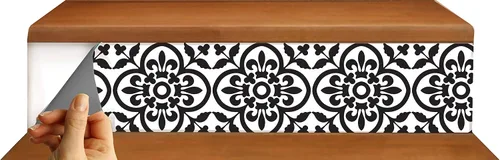 Vista 32 de Stair Riser Strip Vinyl Decal, Amalfi, 5" x 49", Pack of 5