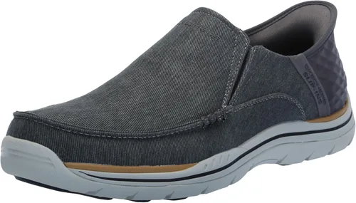 Vista 7 de Skechers USA Expected - Zapatos sin cordones de lona Cayson Moc Toe para hombre