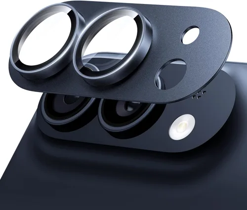 Vista 13 de Hoerrye para iPhone 16 Pro Max/iPhone 16 Pro Protector de Lente de Cámara - [1:1 Mantiene el Diseño Original de la Lente y 10X a prueba de roturas]