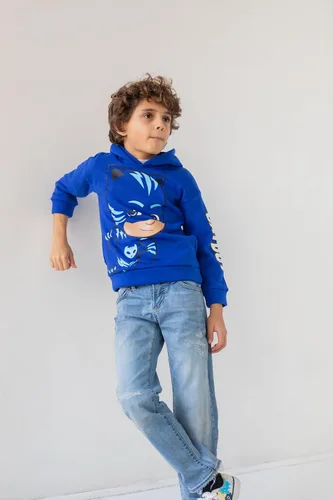 Vista 6 de PJ Masks Catboy Owlette Gekko SizeRangeDescription1 Sudadera con capucha de forro polar SizeDescription1