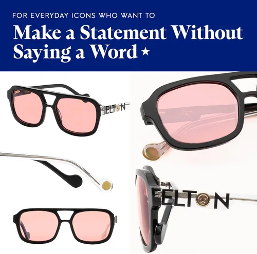 Vista 3 de Elton John Eyewear Tinted Glasses for Men & Women, Fashion Tint - Eyeglases with Non-Glare Lenses & 100% UV Protection