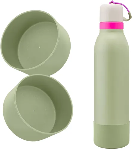 Vista 18 de 2 botas de silicona compatibles con Owala FreeSip Twist de 24 onzas Brisa helada