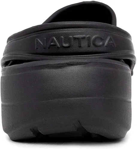 Vista 3 de Nautica Zuecos para hombre, sandalias deportivas deportivas, sin cordones con correa trasera ajustable, (zapatos de aguapantuflas peludas) River Edge