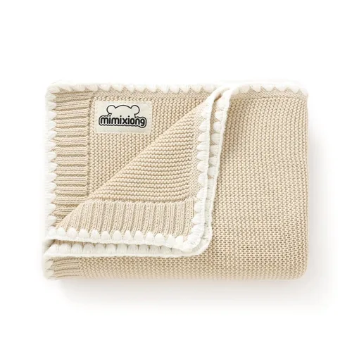 Vista 10 de mimixiong Manta de bebé 100% algodón tejida celular para niños y niñas, color verde, 40 x 30 pulgadas