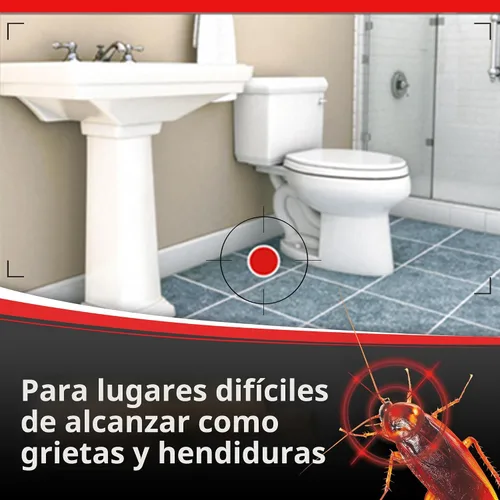 Vista 4 de Combat Cebo para matar cucarachas de máximo 12 meses, estación de cebo para cucarachas pequeñas, 18 unidades, resistente a los niños, mata