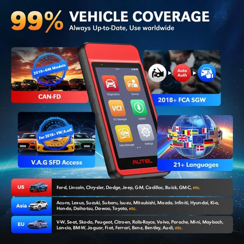 Vista 7 de Autel MD909 PRO MaxiDiag OBD2 escáner, herramienta de diagnóstico