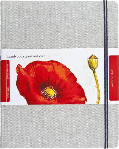 Vista 11 de Handbook - Diario de acuarela, paisaje grande de 5.25 x 8.25 pulgadas, papel de prensa en frío de 200 GSM, cubierta de lino natural, 60 páginas