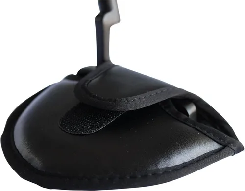 Vista 9 de Mallet Golf Putter Headcover Negro Oversize Leatherette Head Cover