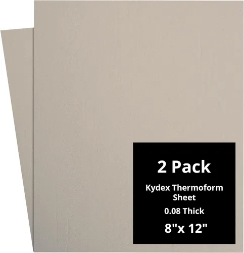 Vista 119 de Kydex Sheets - Solid Color DIY Kit for Crafting Holsters, Sheaths, and Mag Pouches - (8x8, 8x12, 12x12), Premium Thermoform Sheets - Thick, Durable