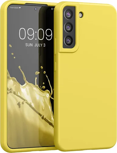 Vista 74 de kwmobile Funda compatible con Samsung Galaxy S9 - Funda de silicona TPU con acabado suave - Blue Reef