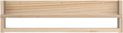 Vista 5 de Polynez - Estantes flotantes de 30 pulgadas para guardería y niños, juego de 2 estantes de pared multiusos sin terminar sin acabado