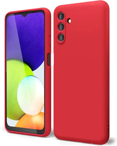 Vista 55 de oakxco Funda para teléfono Samsung Galaxy A12 con agarre de silicona líquida, linda delgada fina suave cubierta de gel de goma TPU lisa para mujeres