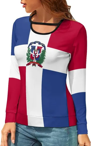 Vista 7 de Vestido largo con bandera dominicana para mujer, top de verano, talla XS, Estilo-4