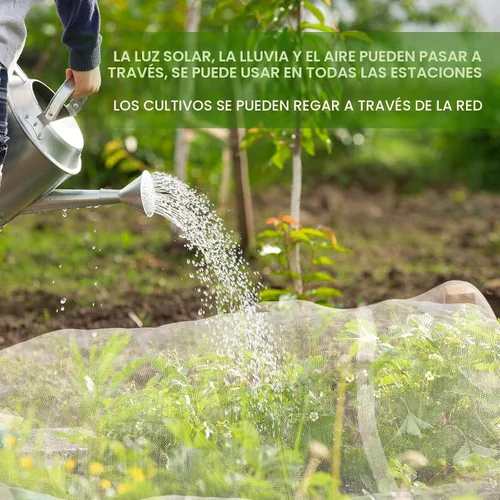Vista 5 de Red de jardín Jevrench duradera ultra fina para jardín, cubierta de filas para plantas de jardín, hace que las plantas, verduras, frutas y flores