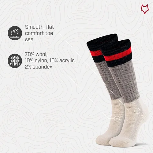 Vista 4 de FoxRiver Men's Outdoorsox Extra-Heavyweight Boot & Field Mid-Calf Socks
