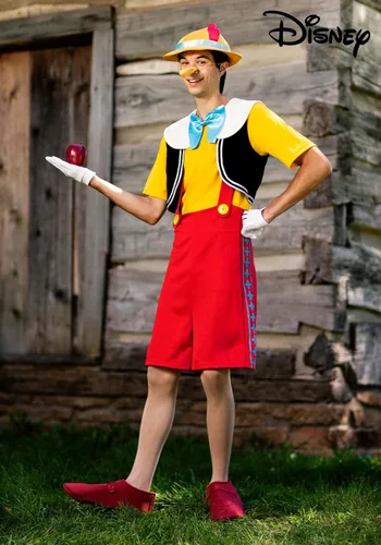 Vista 2 de Encantador disfraz de Halloween de Pinocho de Disney para adultos Diseño auténtico para los fanáticos del cosplay de Disney