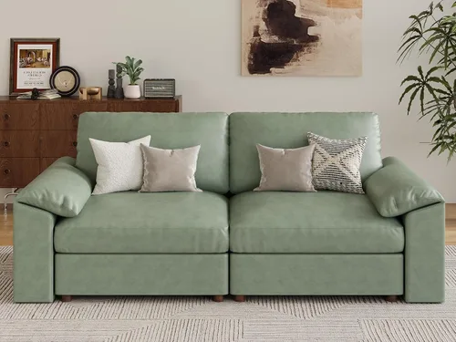 Vista 103 de EASE MOOSE Sofá modular seccional, sofá en forma de U para sala de estar Beige