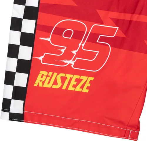 Vista 5 de Disney Cars Lightning McQueen - Traje de baño UPF 50+, tallas de bebé a niño pequeño (18 meses - 7-8)