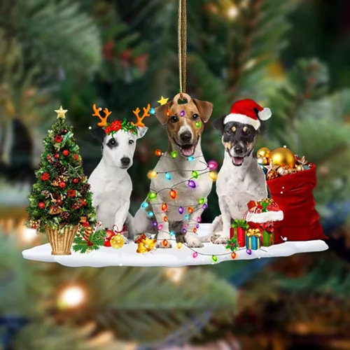 Vista 102 de Nazenti Adorno de Navidad personalizado con amigos Affenpinscher – Adorno de perro personalizado para amantes de las mascotas, acrílico plano