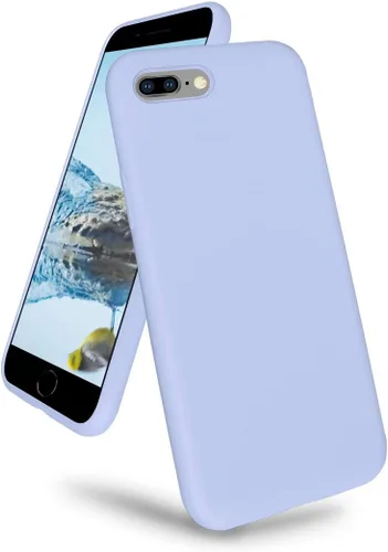 Vista 11 de Funda compatible con iPhone 8 Plus/7 Plus (5.5 pulgadas), [protección contra caídas] [arañazos] de silicona líquida a prueba de golpes, antihuellas