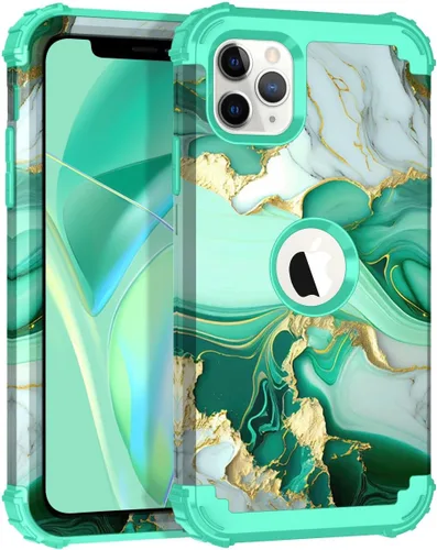 Vista 57 de Hocase Funda para iPhone SE 2022/2020, resistente a prueba de golpes, de plástico duro+goma de silicona, funda protectora híbrida para iPhone SE