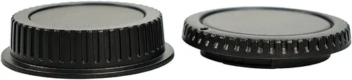 Vista 6 de NIYI Juego de 2 unidades, tapa del cuerpo de la cámara y tapa trasera de lente, compatible con Canon EFEF-S Mount DSLR cubierta protectora de lente