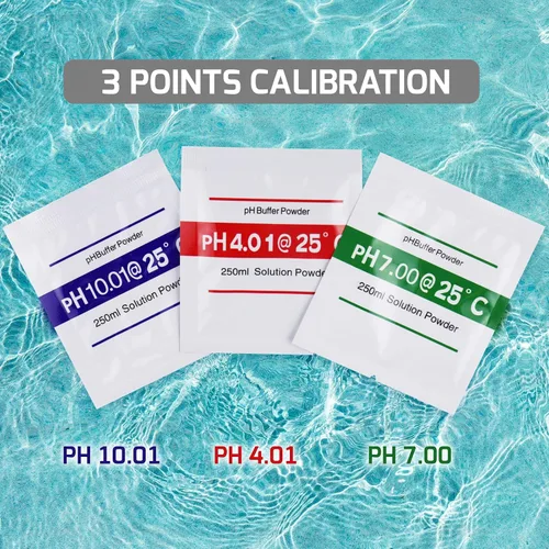 Vista 8 de Medidor digital combinado de pH y temperatura, termómetro de acuario, monitor de pH con función de calibración automática para laboratorio
