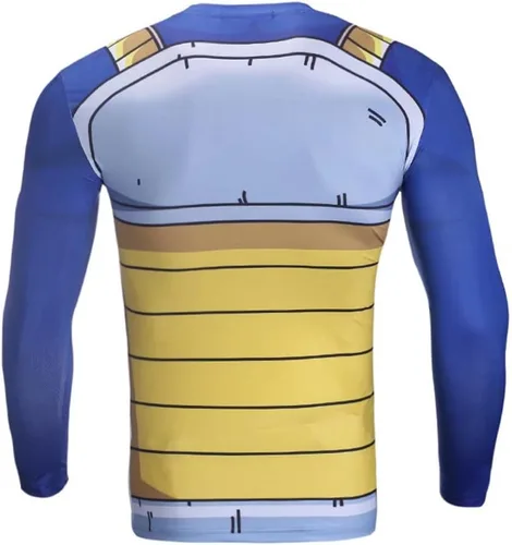 Vista 3 de Camisa de compresión de manga larga de anime para hombre