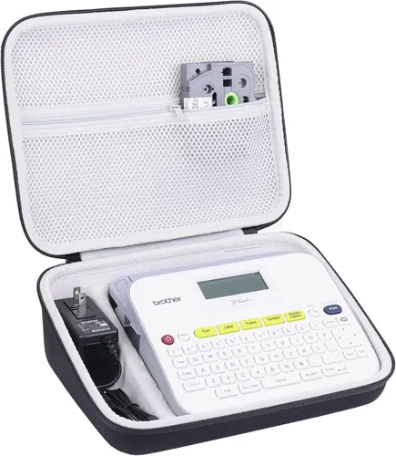 Vista 2 de Khanka Funda protectora rígida de viaje para Brother P-Touch Pt-d400 Negro