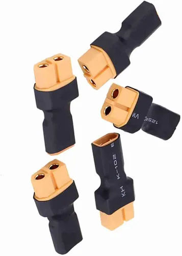 Vista 2 de Oumefar 5 unids a enchufe hembra macho adaptador convertidor para RC FPV Drone Car LiPo cargador de batería ESC (XT30 macho a hembra)