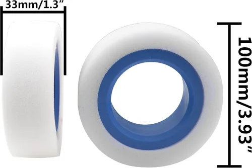 Vista 7 de ShareGoo - 4 piezas de espuma de neumáticos de 1.9 pulgadas, interior de goma de doble etapa e insertos de espuma externos firmes para neumáticos