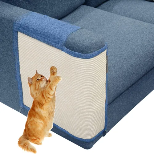 Vista 7 de Protector de sofá para gatos con sisal natural para proteger muebles, sofá, silla, sofá, gato, mascota, regalo