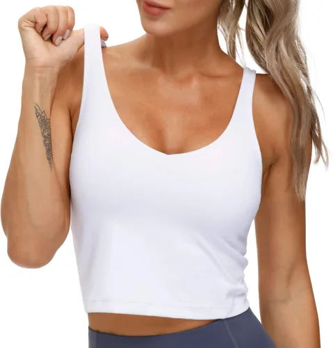 Vista 3 de THE GYM PEOPLE - Sostén deportivo para mujer, sin varillas, acolchado con soporte medio
