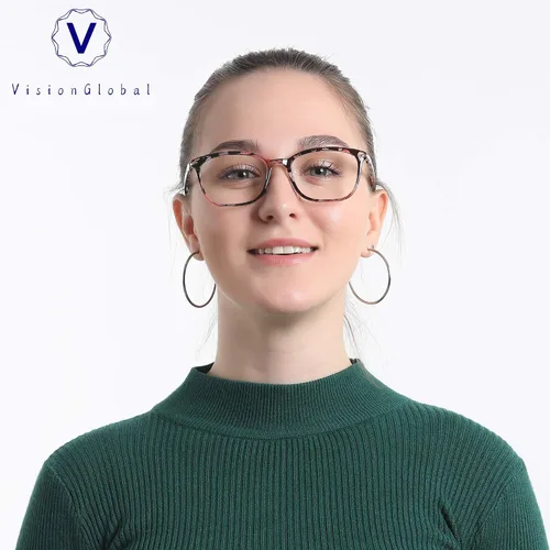 Vista 7 de VisionGlobal Ahorra un 30 % en dos pares de gafas de bloqueo de luz azul (rosa nola y tortuga dramática)