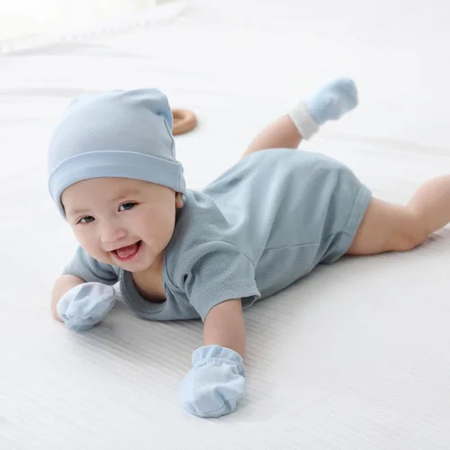 Vista 43 de Body de manga corta para bebé recién nacido, ropa de algodón de una pieza, 5 unidades, 0-12 meses