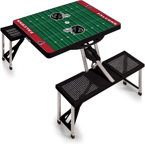 Vista 24 de Picnic TIME NFL Football Field Folding Picnic Table, Camping Table, Outdoor Table with Umbrella Hole