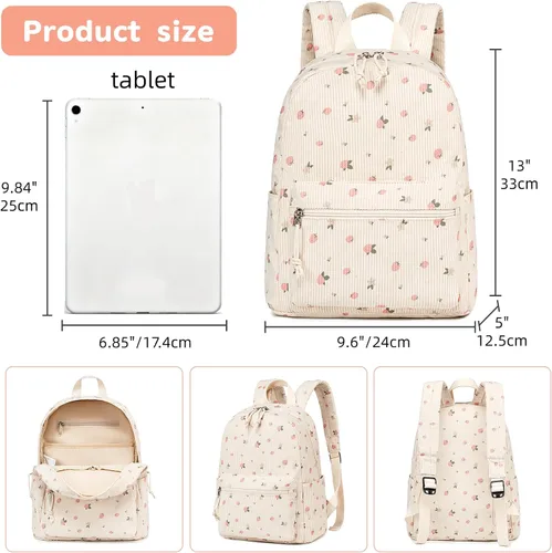 Vista 4 de Mini mochila para niñas resistente al agua pequeña mochila bolso de hombro para mujeres adultos niños viaje escolar