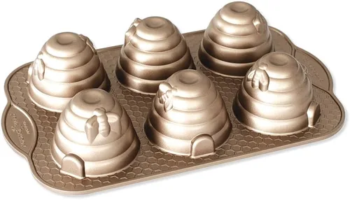 Vista 6 de Nordic Ware Busy Bee Bitelet, capacidad de 1.75 tazas, tofe