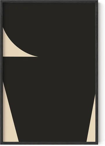 Vista 12 de HAUS AND HUES Impresiones artísticas abstractas en blanco y negro para decoración de pared moderna de mediados de siglo, arte abstracto en blanco