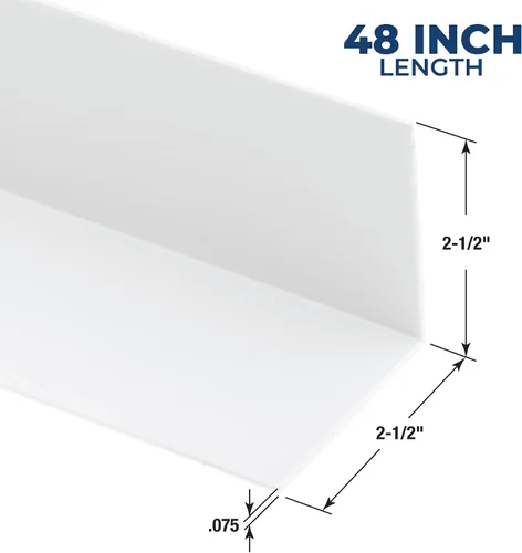 Vista 14 de Prime-Line MP10069 - Protector de esquina de vinilo, blanco, 2-3/8 x 48 pulgadas, protectores de esquina de vinilo duraderos, fácil de instalar