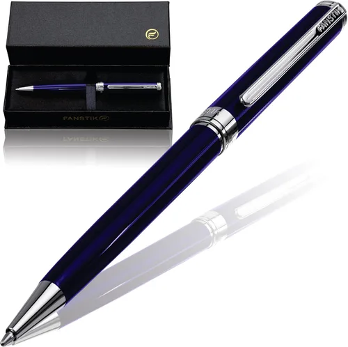 Vista 13 de FANSTIK Bolígrafo de lujo negro y dorado, juego de regalo elegante para mujeres, chapado en oro real de 24 quilates, juego de regalo profesional