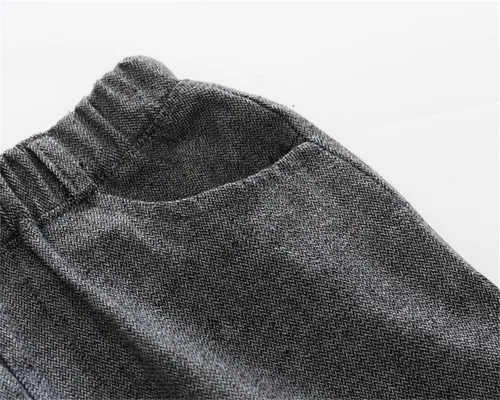 Vista 6 de Conjunto de ropa de algodón de manga larga con corbatín + chaleco + pantalones para niños