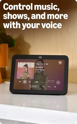 Vista 4 de Amazon Echo Show 8, Con audio espacial, hub de Smart Home y Alexa, Carbón
